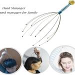 HeaHead Scalp Massager | Machine Head Massager Scalp Scratcher 12 Fingers Head Scratcher For Head Massage Body Relaxing | Hair Massage for Pain Relief